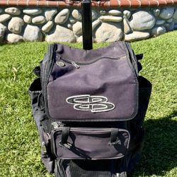Boombah Baseball Equipment Bag Backpack w/ Fence Hook – Holds Bats, Helmets & Gear