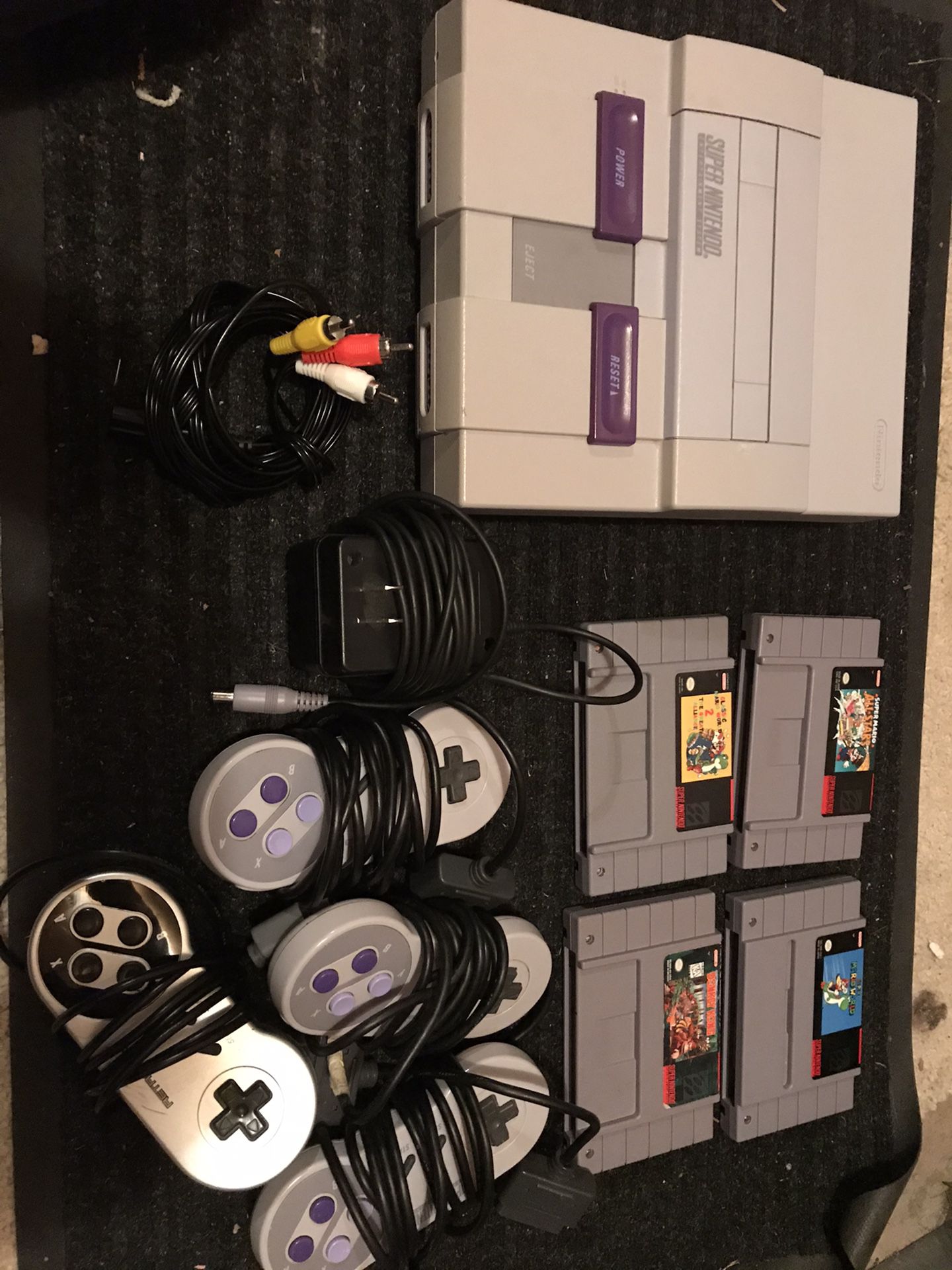Super Nintendo console and games SNES