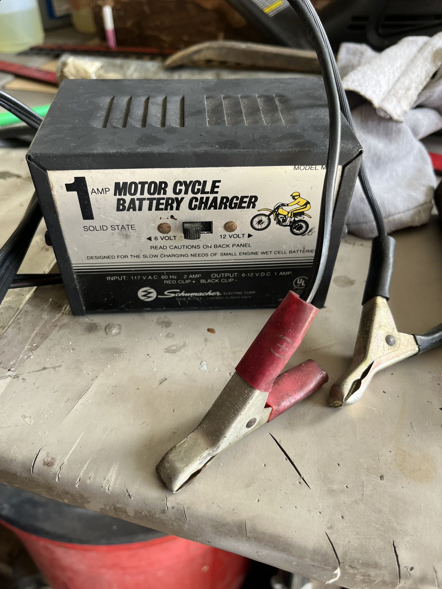 1amp Motorcycle Battery Charger 
