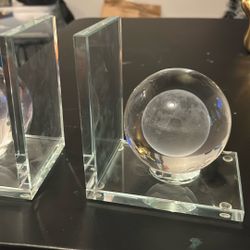 Crystal Ball Bookends 