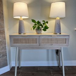 Oak Console Table