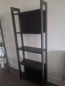 Black bookshelf