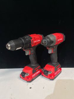 Craftsman 20V Drill & Impact Driver W/ 2 Batteries (No Charger)