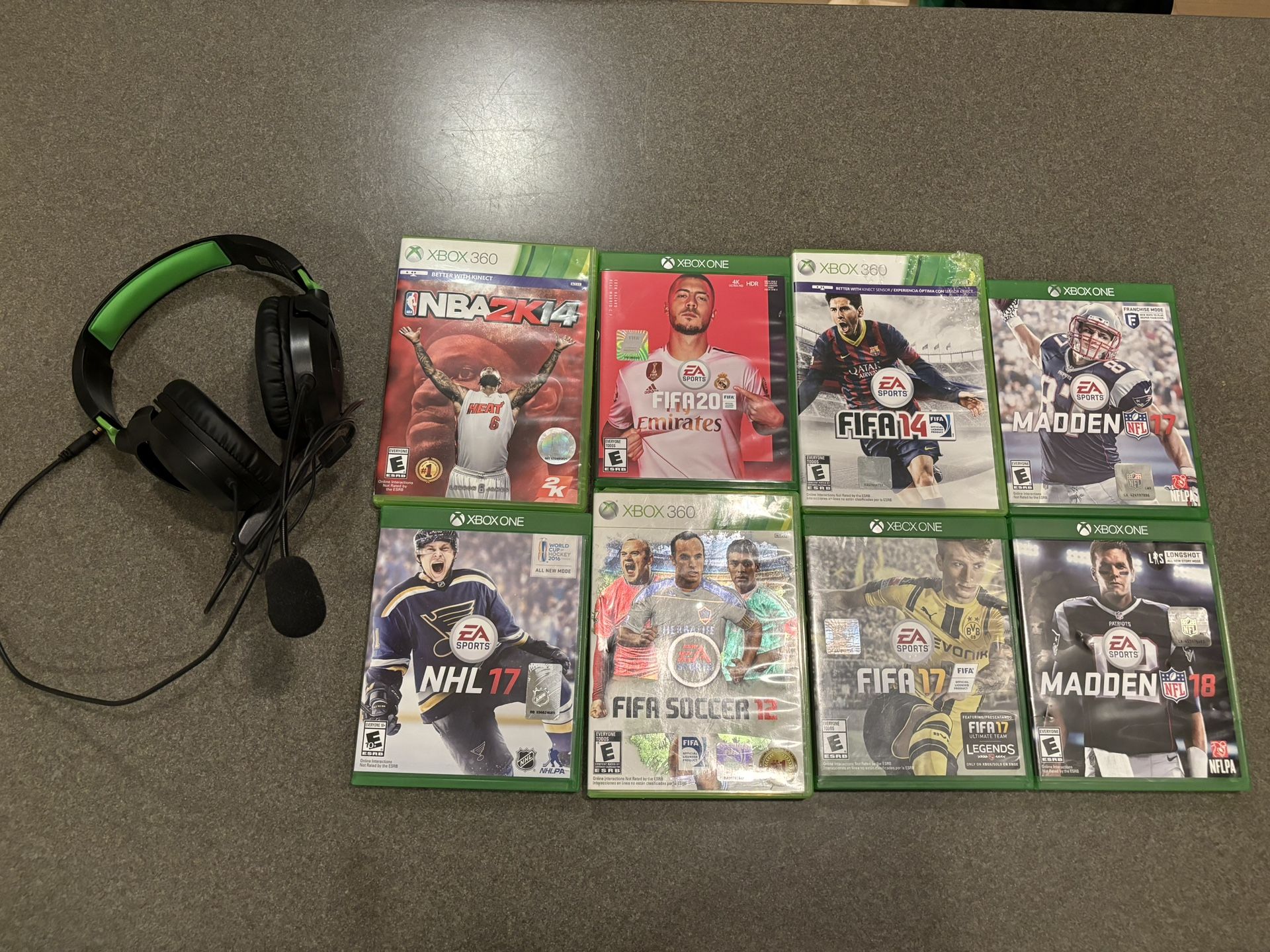 New Turtle Beach Headset & Xbox 360 / Xbox One Game Set