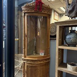MEGA SALE! Teak Corner Display Cabinet ( Save $699 )