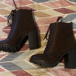 Black And Brown Booties 