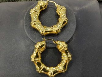 Bangle Earrings - Yellow Gold 14k (.585) 10.7 grams