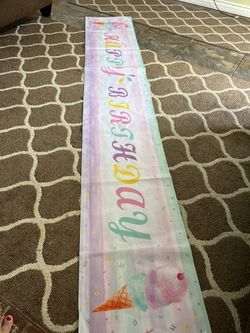 Happy Birthday Vinyl Banner
