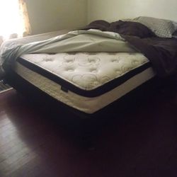 Memory Foam Queen Bed With Frame 