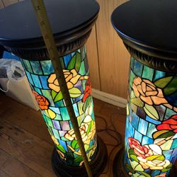Roman Column Stained Glass