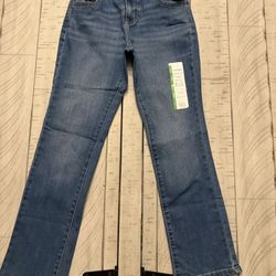 Wonder Nation Jeans Straight Adjustable Stretch Girls Size 7