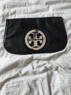 Tory Burch Black Patent Leather Clutch
