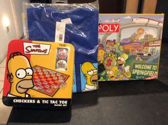 Three pieces the Simpsons never been open collector item