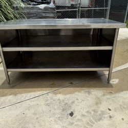 36x66 Custom Stainless Steel Work Table