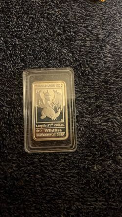 Charizard Pokemon Silver Bar Collectible