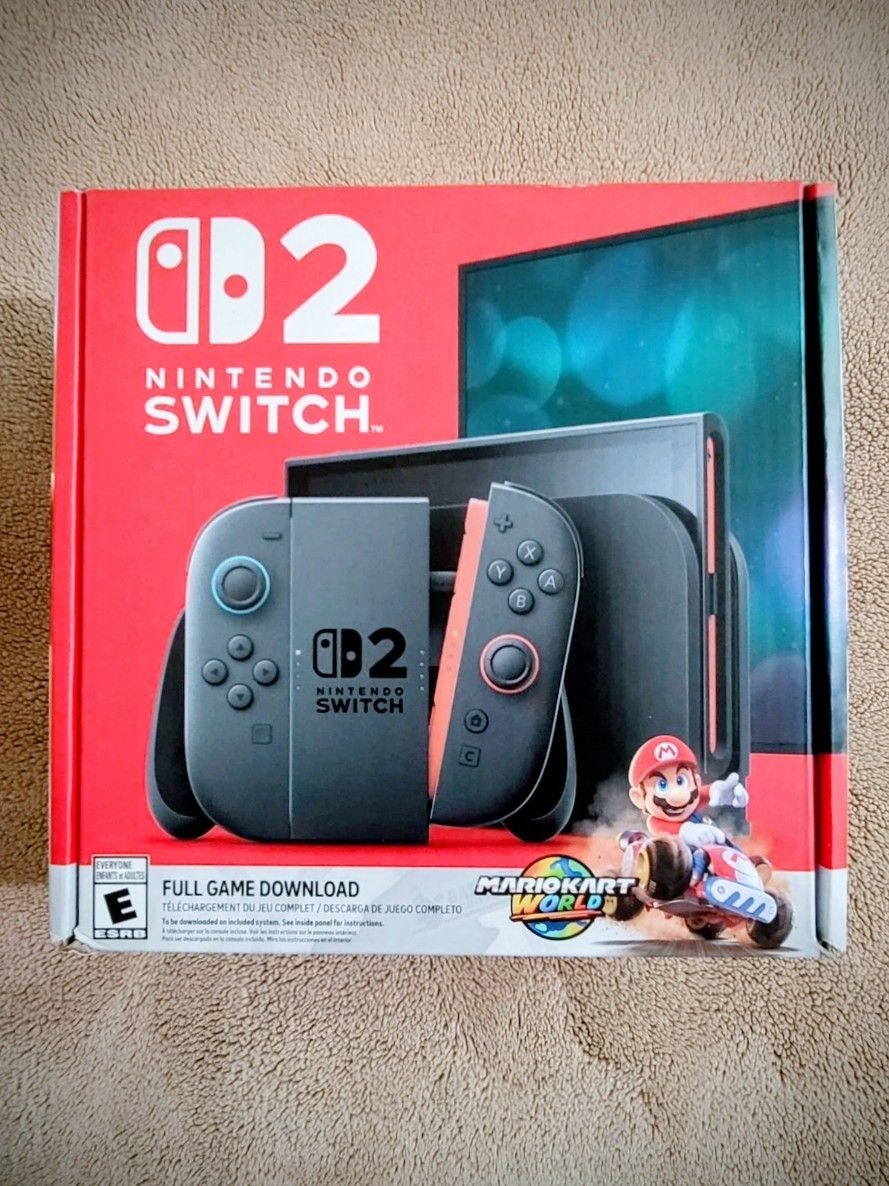 Nintendo Switch 2 Mario Kart  Bundle - Brand New With Receipt $390