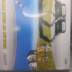 Justpet JG27 Black Waterproof 1000 Meter GPS Wireless Pet Fence System Open Box