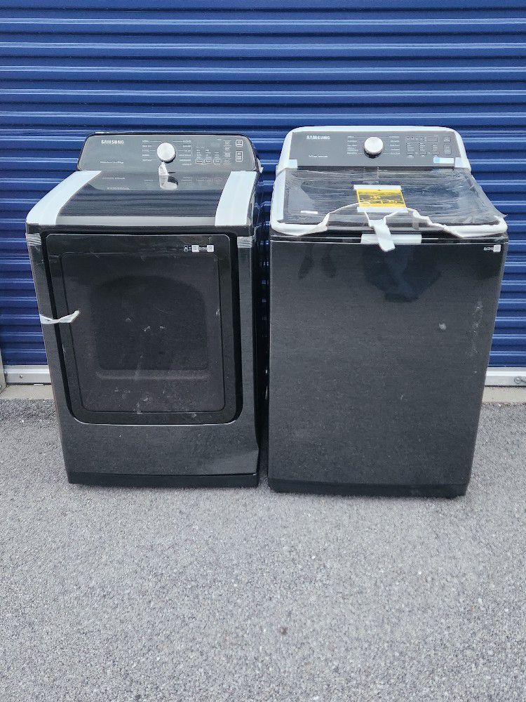 SAMSUNG TOP LOAD WASHER AND DRYER 