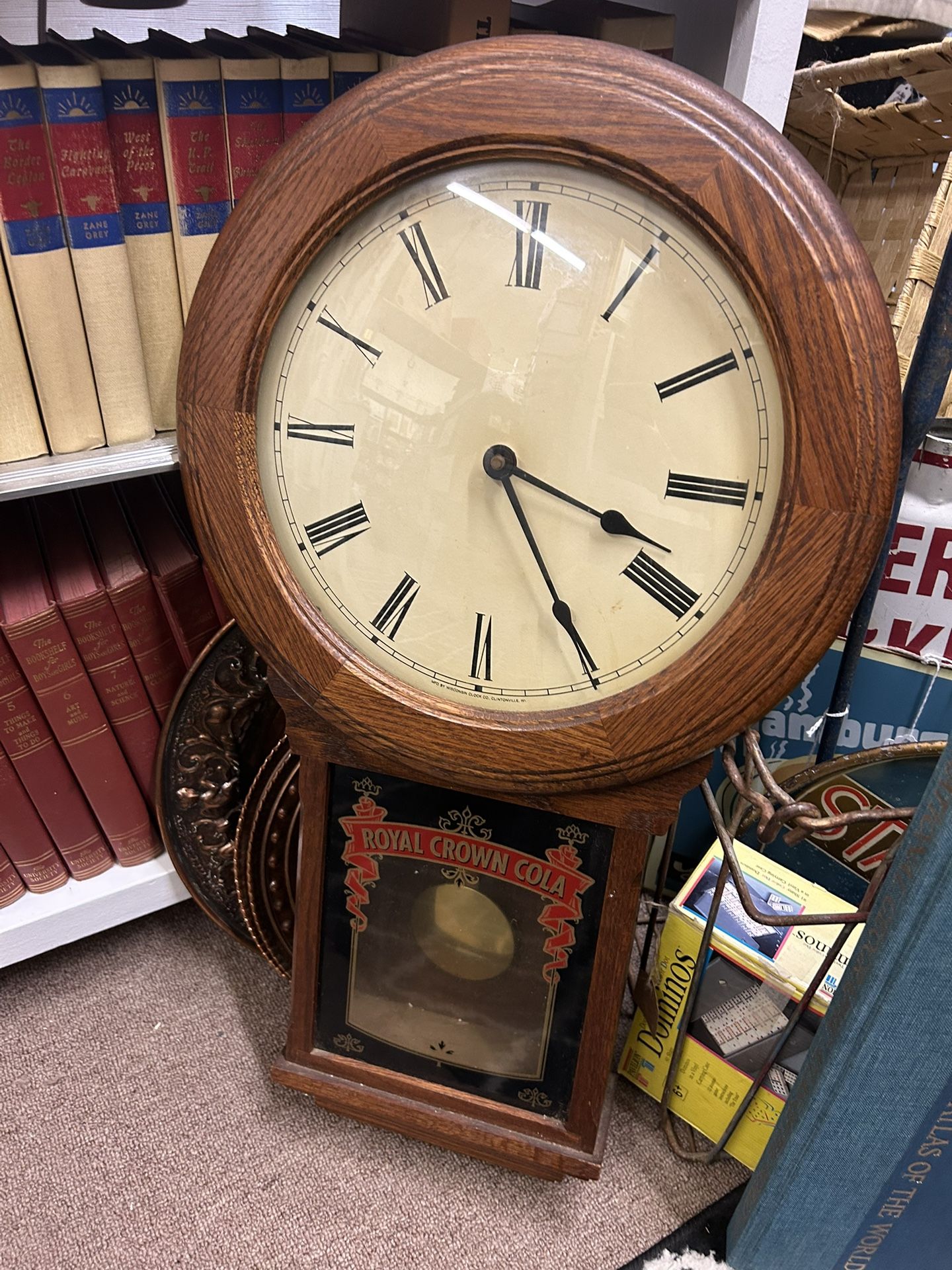 Working Vintage Wood Clock