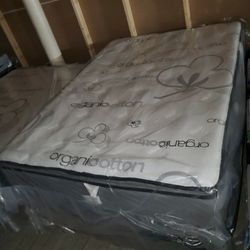 Brand New QUEEN Pillow Top 14inches Thick Double Sided. Mattress Set