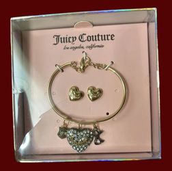 Juicy Couture Bracelet And Earring Set