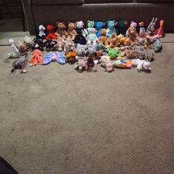 50 BEANIE BABIES  1ST AND 2ND GENERATION 