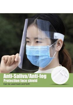 Suitable for adults and children ！！4PCS Face Shield Plastic Face Shield Safety Face Shield Full Face Shield