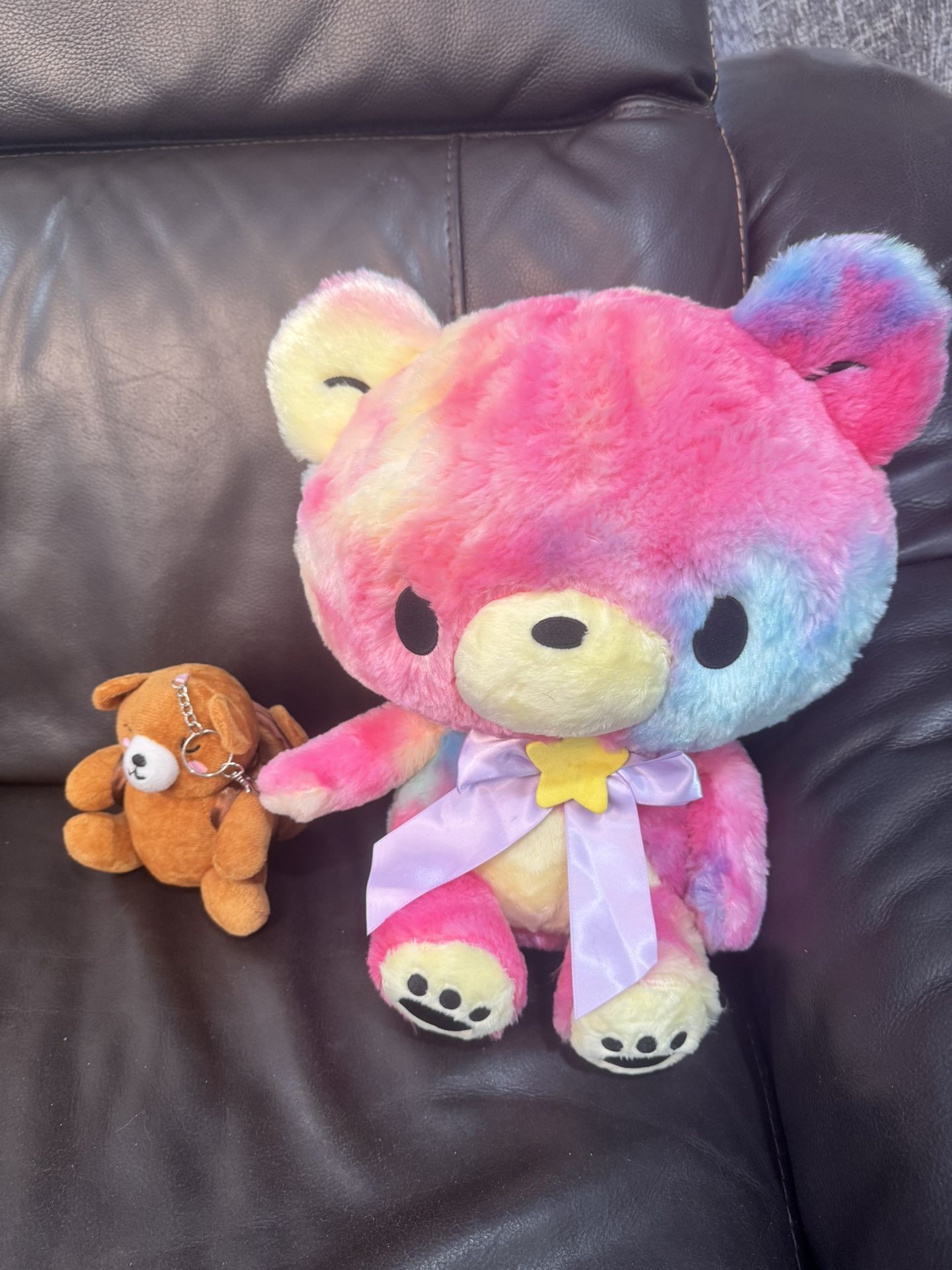 Cute Bear Plush And Keychain