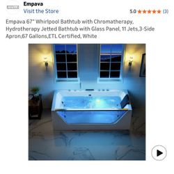 ✨ BRAND NEW LUXURY JETTED BATHTUB ✨