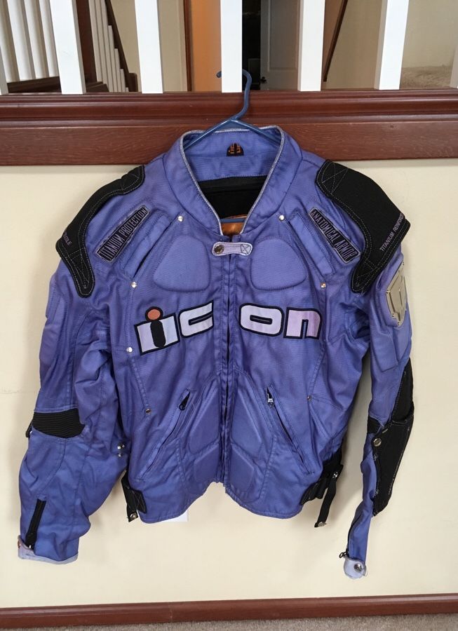 Icon Timax motorcycle jacket (men’s large) with asphalt technology
