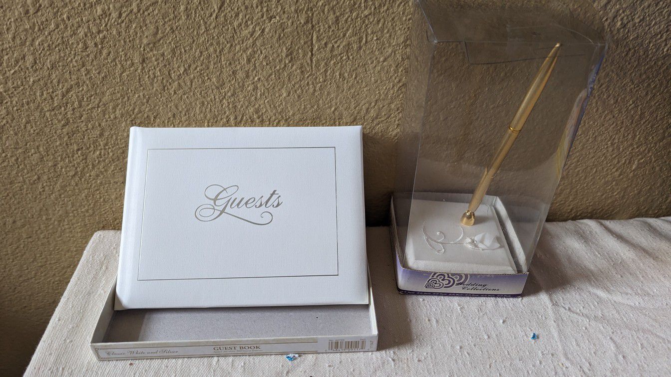 Wedding Guest Book and Guest Pen