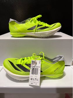 Men's Size 6.5 Adidas Adizero Ambition Lucid Lemon Track Cleats Spikes IH5798