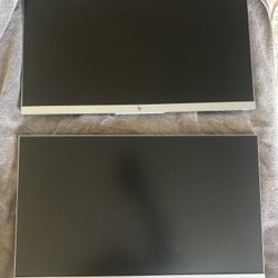 2 24 Inch HP monitors 