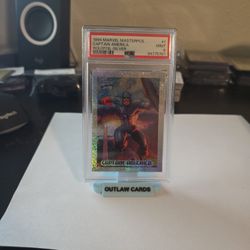 1994 CAPTAIN AMERICA MARVEL MASTERPIECES HOLOFOIL SILVER PSA 9