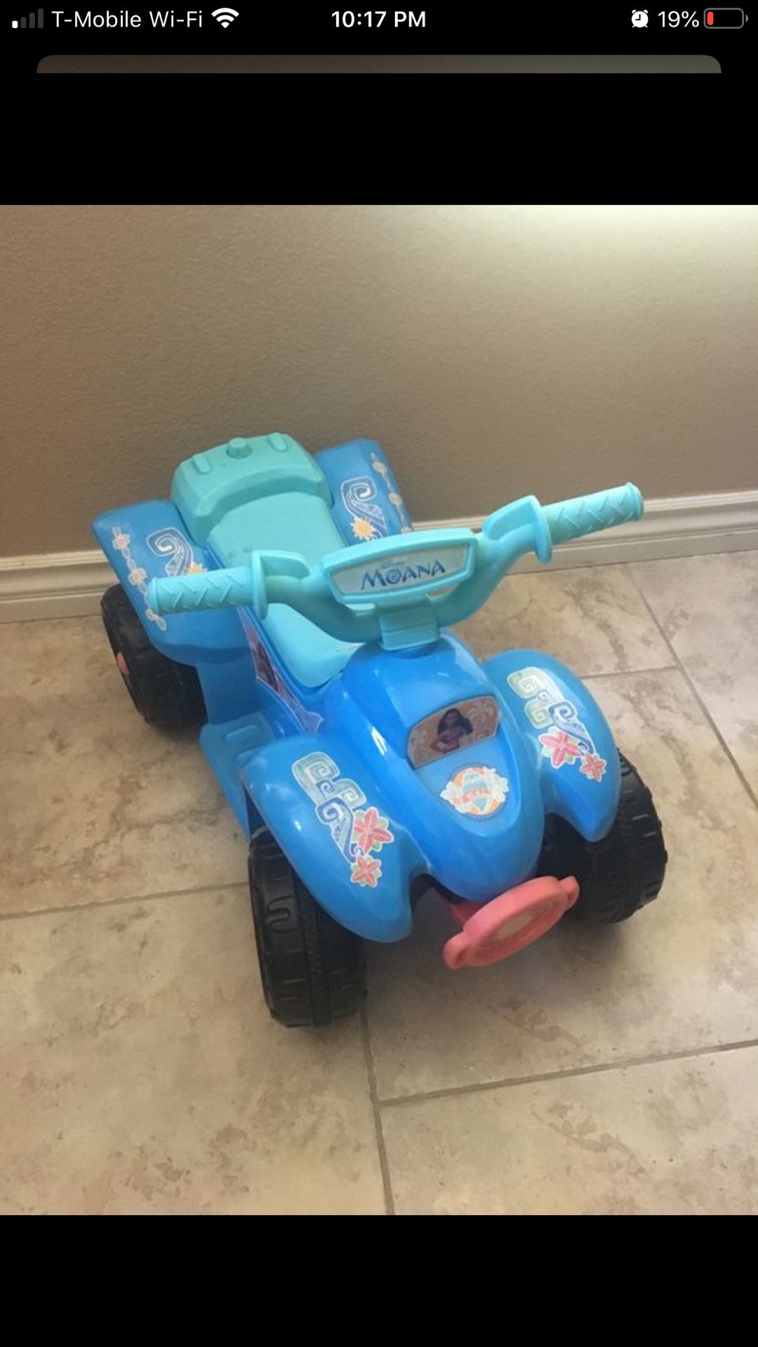 Moana ride on