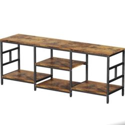 New TV Stand Media Entertainment Center TV Stand for 55 60 65 70 inch TV, TV Table, Entertainment Center, 3-Tier TV Console, for Living Room, Enterta