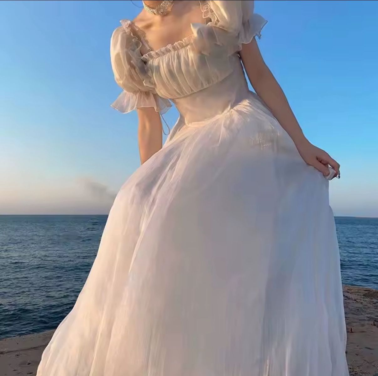Free Siexy Back Pink Ribbon Open Back Dress Fairy Winx Princess White Dress
