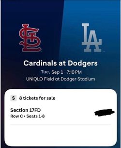Los Angeles Dodgers vs St. Louis Cardinals - Tue