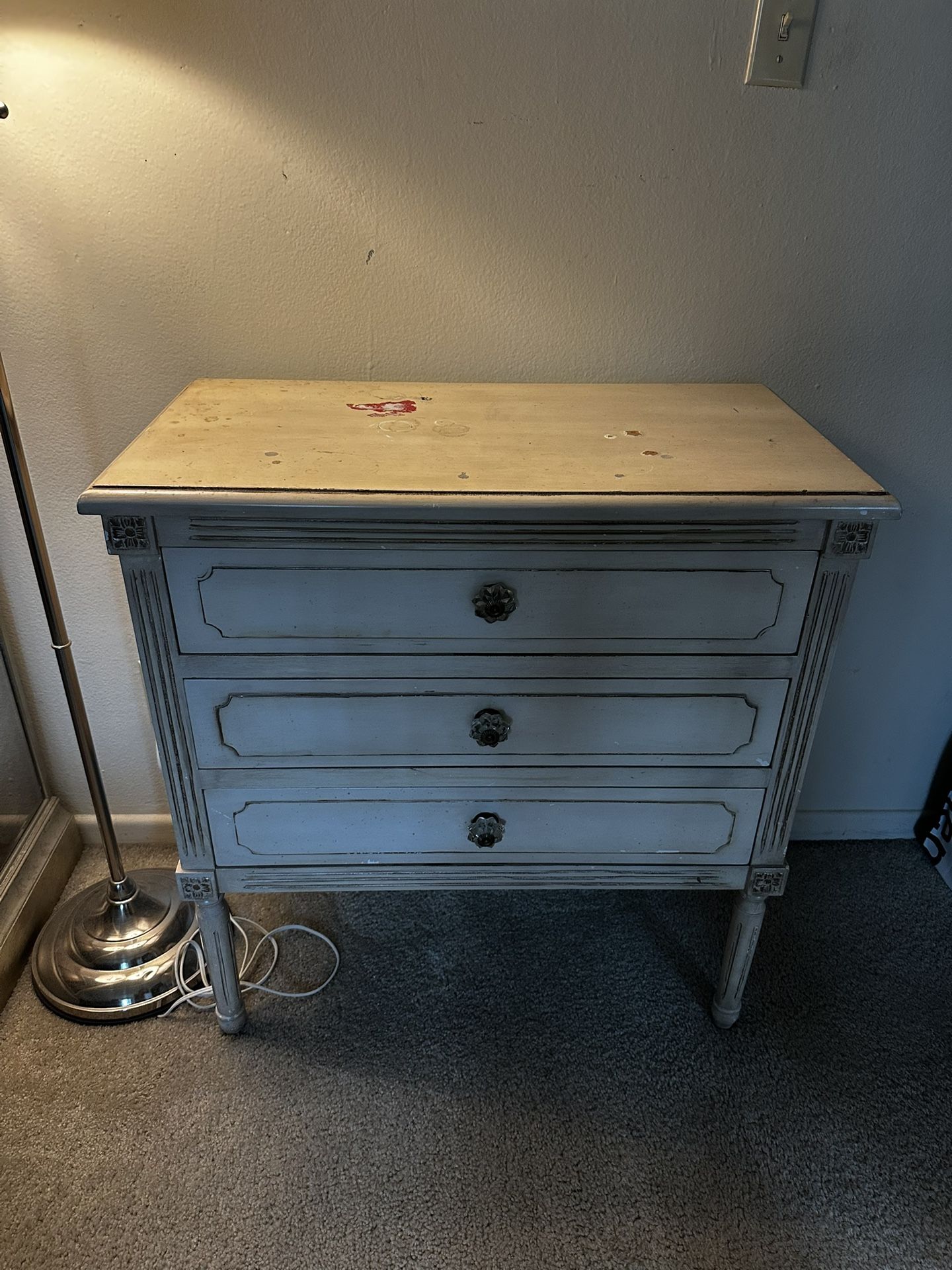 Side Table With Drawers