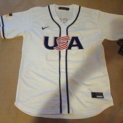 Dodgers Kershaw USA Team White Jersey 