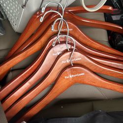 Polo Ralph Lauren Wooden Hangers – Set of 7 Premium Coat/Suit Hang