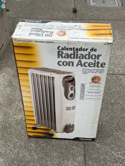 Pelonis 1500W Oil-Filled Radiator Heater – 3 Heat Settings