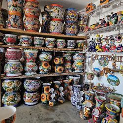 Beautiful And Amazing Mexican Talavera Pottery, Clay Pots, Spinners, Yard Art, Wall Decoration And More!!