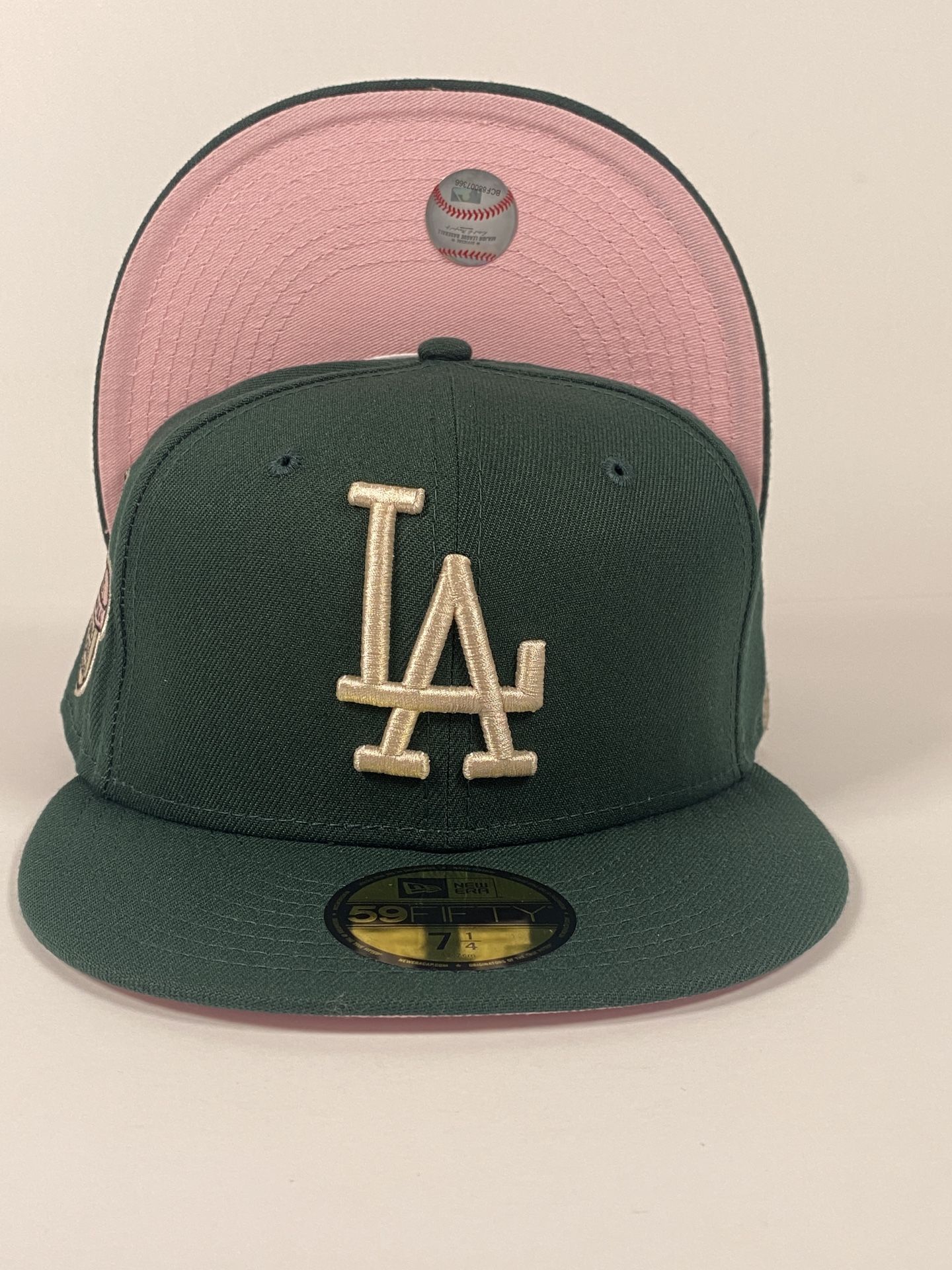 LA Dodgers 7 1/4 New Era Fitted NOT Hat club Cap City Green Eggs And Ham Pink UV