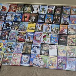 79  PIECES    OF    ASSORTED   DVD'S 