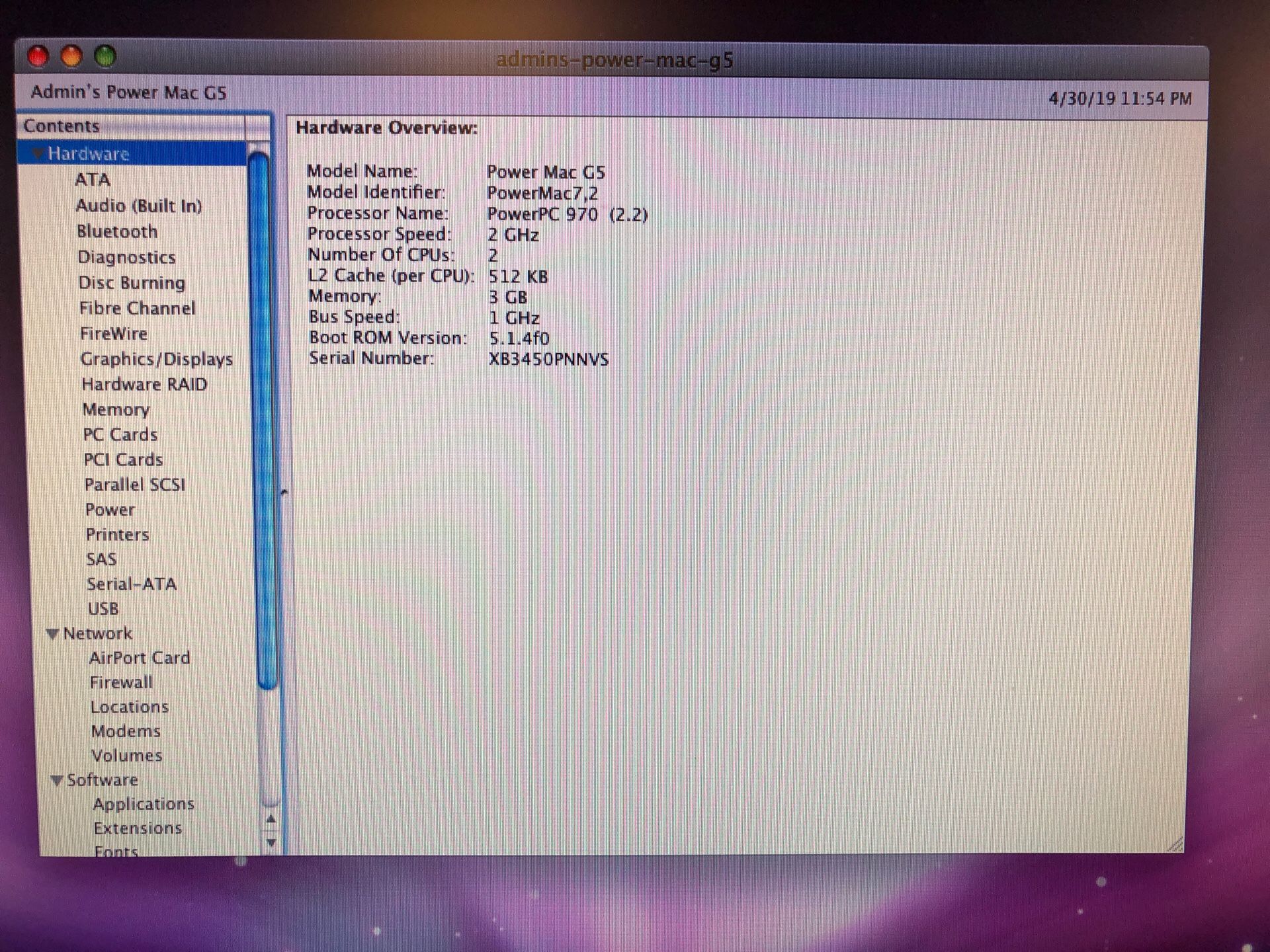 Mac G5 Tower OS X 5.9 Reload 750Gb HD 3Gb Memory Dual CPUs (2 CPUs) See Pics No Questions No Offers No Deals No Shipping No Support Cash & Carry