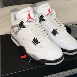 Jordan 4 White Cement (New) - Size M8.5 W10 