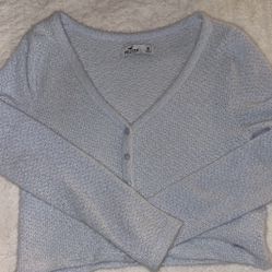 M BLUE HOLLISTER CARDIGAN