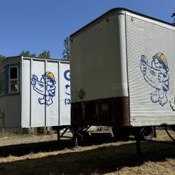 Semi Trailer 35’insulated, Plywood Walls.wired For Lights Inside. 