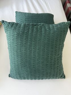 Decorative Throw Pillows – Teal Textured 